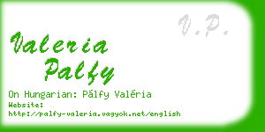 valeria palfy business card