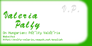 valeria palfy business card